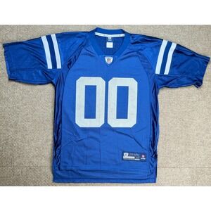 Reebok NFL Indianapolis‎ Colts #00 Football Jersey Size Medium
